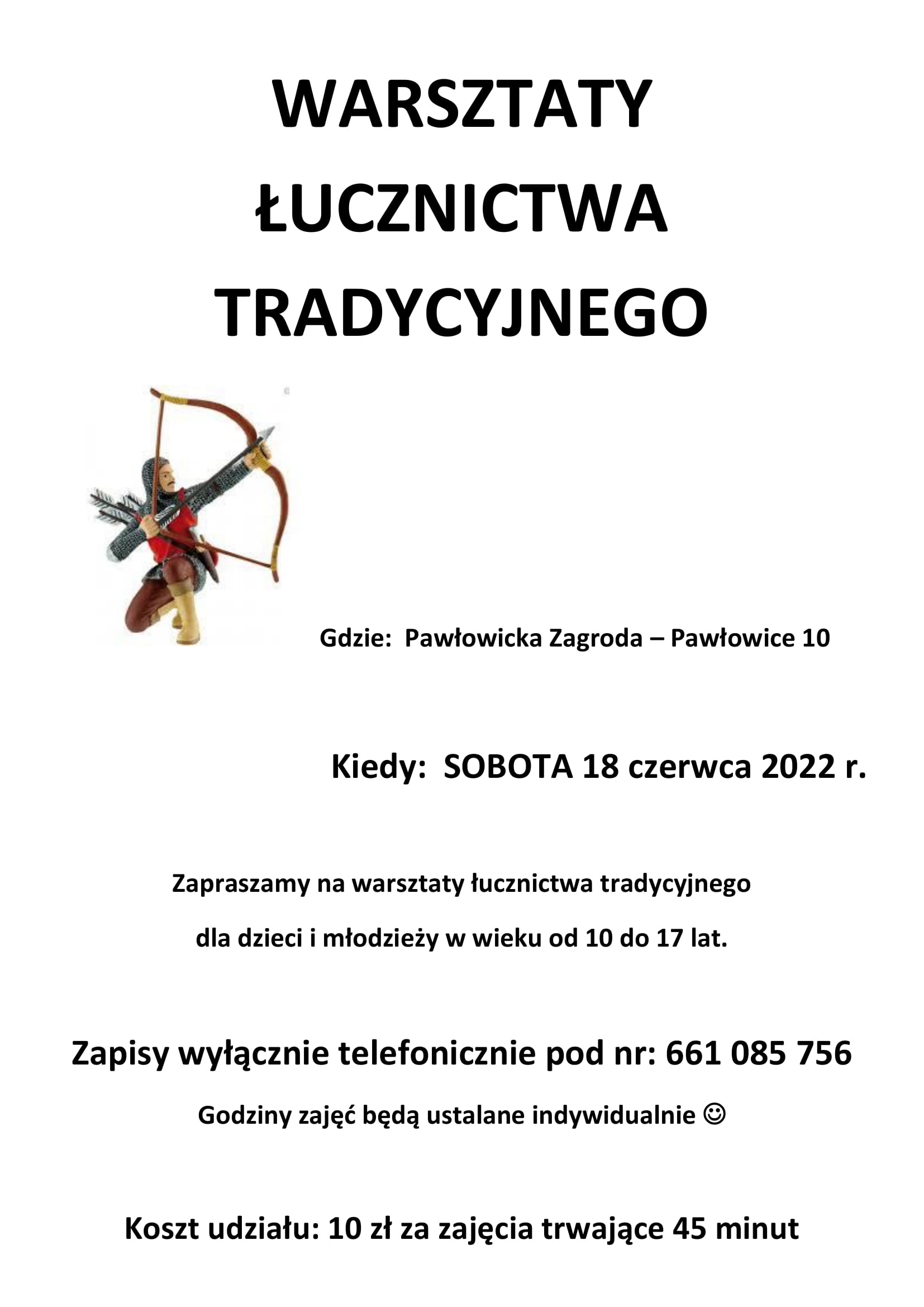 Warsztaty Łucznictwa Tradycyjnego 2022